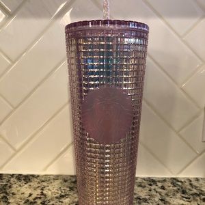 Starbucks Pink Grid Tumbler
